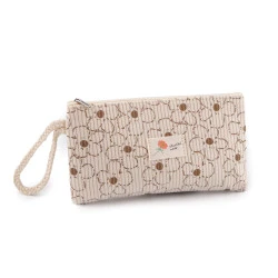 Borseta textila pentru articole 18,5x10 cm - Bej deschis (1 Bucată)