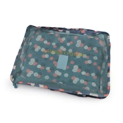 Set de 6 organizatoare pentru valiza de voiaj - Gri albăstrui deschis (1 Set)