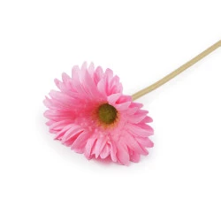 Gerbera artificială lungă - Roz mediu (1 Bucată)