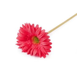 Gerbera artificială lungă - Roșu deschis (1 Bucată)