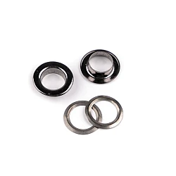 Ocheți ø interior 10 mm / ø exterior 16 mm - Nichel negru (50 Perechi)