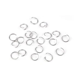 Inel de conectare din otel inoxidabil ø12 mm - Platinum (20 Bucăți)