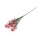 Buchet artificial de garoafe mini - Roz deschis (5 Bucăți)