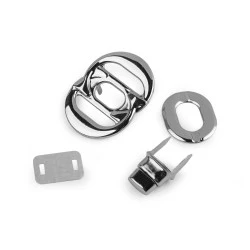 Închizătoare pentru geantă de mână 36x47 mm - Nichel (1 Set)