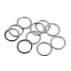 Inel pentru chei din oțel chirurgical ø25; 28; 32 mm plat - Nichel (50 Bucăți)