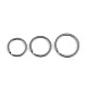 Inel pentru chei din oțel chirurgical ø25; 28; 32 mm plat - Nichel (50 Bucăți)