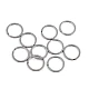 Inel pentru chei din oțel chirurgical ø25; 28; 32 mm plat - Nichel (50 Bucăți)