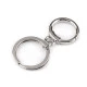 Carabină metalică cu inel pentru chei - Auriu rose (10 Bucăți) Carabină metalică cu inel pentru chei - Auriu rose (10 Bucăți)