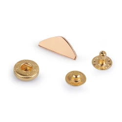 Închizătoare pentru portofel/poșetă, lățime 20 mm - Auriu rose (10 Seturi)