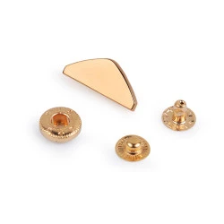 Închizătoare pentru portofel/poșetă, lățime 25 mm - Auriu rose (10 Seturi)