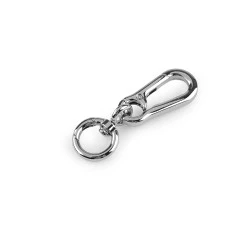 Carabină metalică pivotantă cu ochi carabină 17 mm - Nichel (1 Bucată)