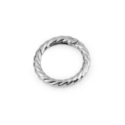 Carabină decorativă rotundă ø25 mm - Nichel (1 Bucată)