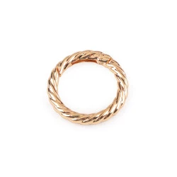 Carabină decorativă rotundă ø25 mm - Auriu rose (1 Bucată)