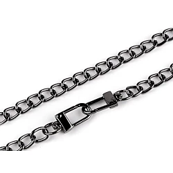 Lanț pentru geantă cu carabină, lungime 125 cm - Nichel negru (1 Bucată)