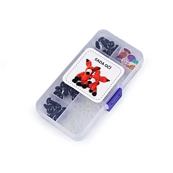 Set de ochi pentru figurine cu sclipici ø10; 12 mm - Mix culori (1 Set)