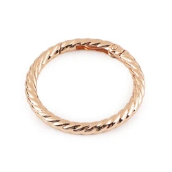 Carabină decorativă rotundă ø38 mm - Auriu rose (1 Bucată)