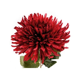 Crizantemă artificială - Roșu închis (1 Bucată)