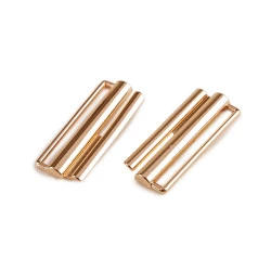 Cataramă metalică pentru paltoane, jachete, 38 mm - Auriu rose (1 Pereche)