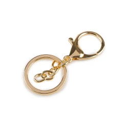 Carabină cu inel și lanț - Auriu (1 Bucată)