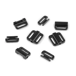 Închizătoare pentru costum de baie, lățime 10 mm - Negru (20 Perechi)