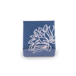 Cutie de bijuterii 5x5 cm - Albastru delta (10 Bucăți)