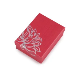 Cutie de bijuterii 6,5x9 cm - Roșu deschis (12 Bucăți)