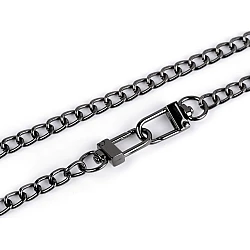 Lanț pentru geantă cu carabină, lungime 125 cm - Nichel negru (1 Bucată)