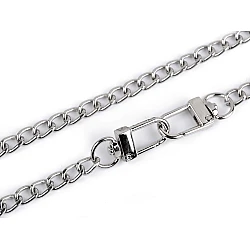 Lanț pentru geantă cu carabină, lungime 125 cm - Nichel (1 Bucată)