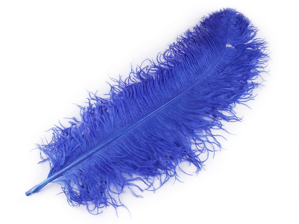 Pană decorativă de struț, lungime 60 cm - albastru cobalt Pană decorativă de struț, lungime 60 cm - albastru cobalt