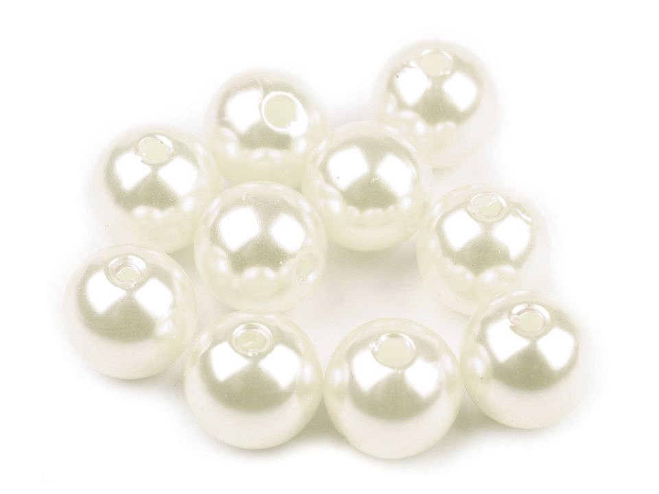 Perle plastic Glance, Ø10 mm (pachet 20 g) - sidef Perle plastic Glance, Ø10 mm (pachet 20 g) - sidef