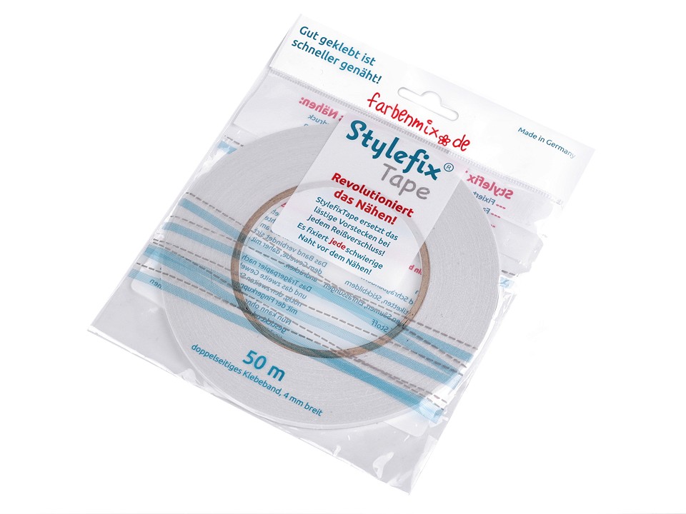 Bandă dublu adezivă pentru textile Stylefix, 4 mm - transparenta Bandă dublu adezivă pentru textile Stylefix, 4 mm - transparenta