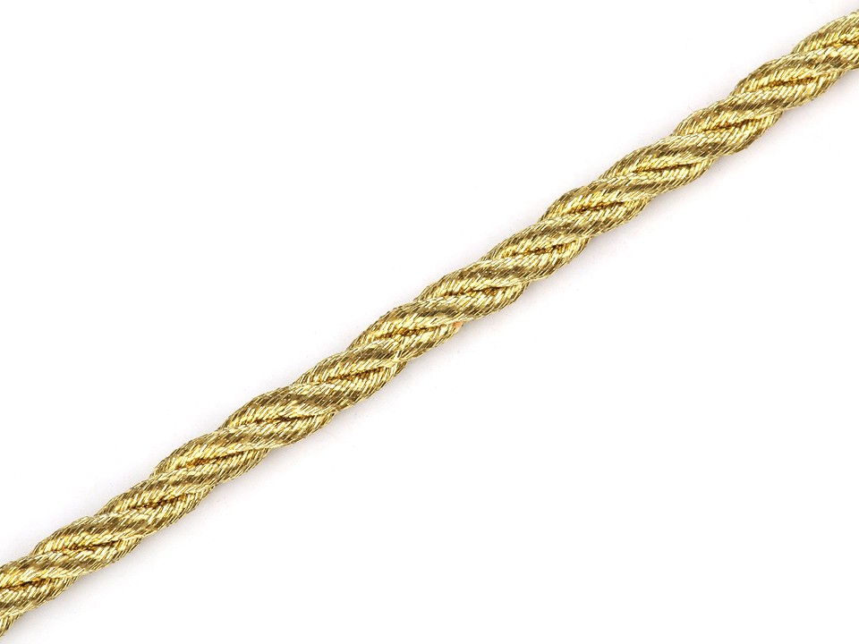 Șnur răsucit de lurex, Ø2,5 mm (rola 20 m) - auriu