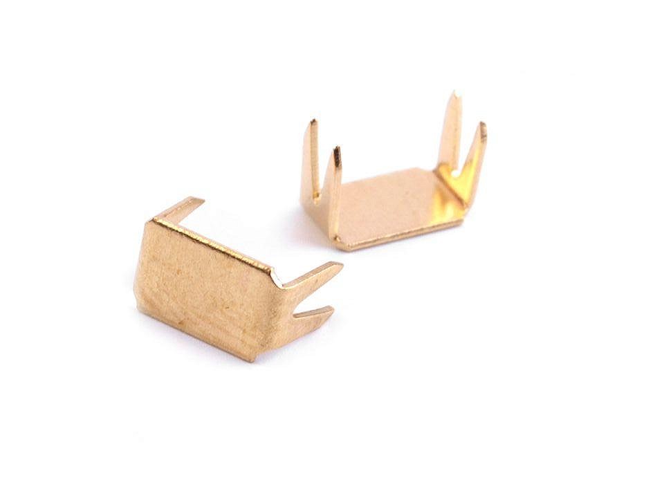 Opritor fermoar partea inferioară, 5 mm (pachet 10 g) - auriu Opritor fermoar partea inferioară, 5 mm (pachet 10 g) - auriu