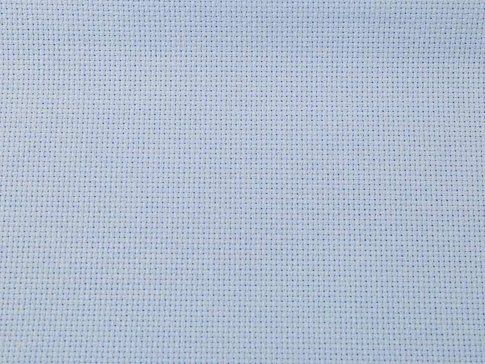 Țesătură broderie Kanava la metru, lățime 140 cm, 54 ochiuri - albastru deschis