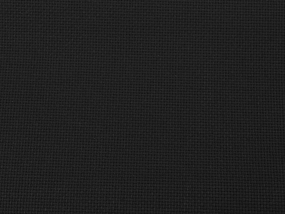 Țesătură broderie Kanava la metru, lățime 140 cm, 54 ochiuri - negru Țesătură broderie Kanava la metru, lățime 140 cm, 54 ochiuri - negru