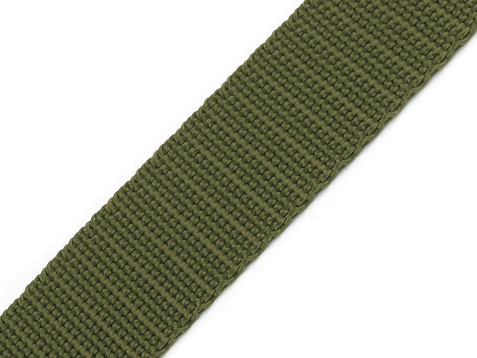 Chingă polipropilenă, lățime 25 mm (pachet 5 m) - verde kaki Chingă polipropilenă, lățime 25 mm (pachet 5 m) - verde kaki