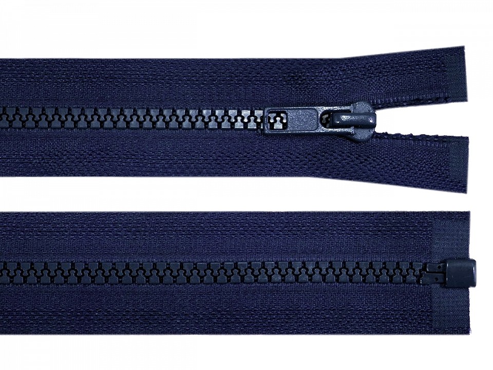 Fermoar detasabil injectat, 90cm - albastru închis