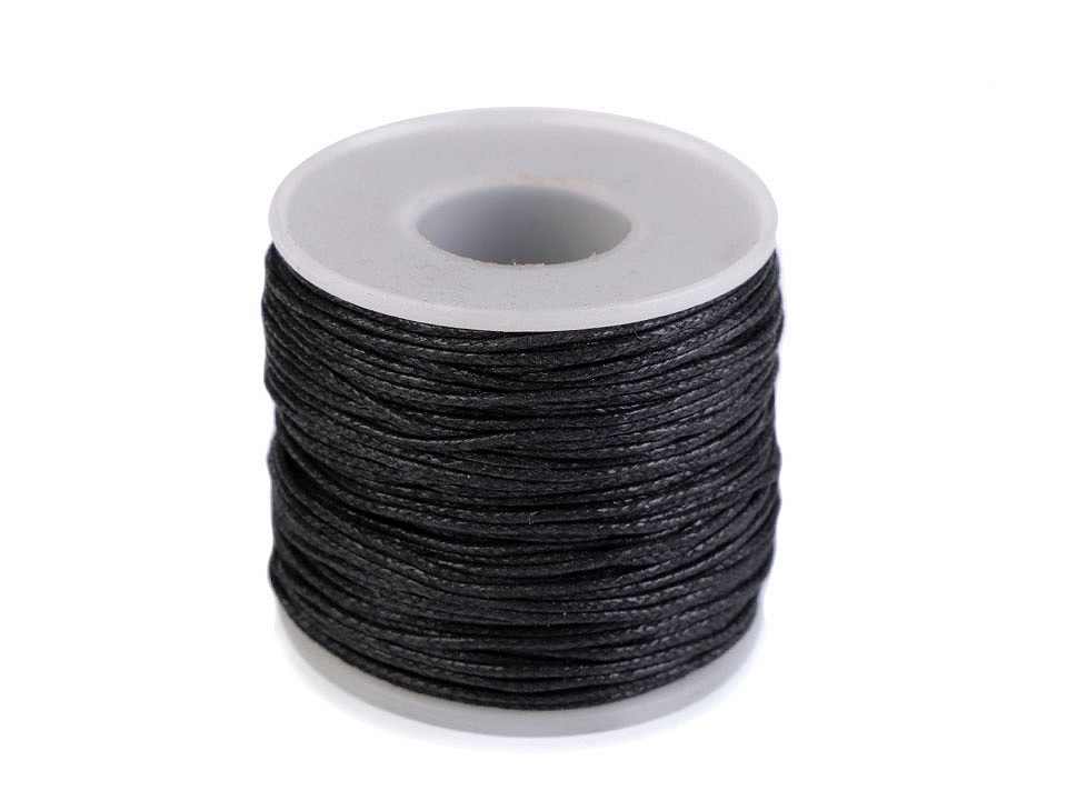 Sfoară bumbac, Ø1 mm (rola 50 m) - negru Sfoară bumbac, Ø1 mm (rola 50 m) - negru