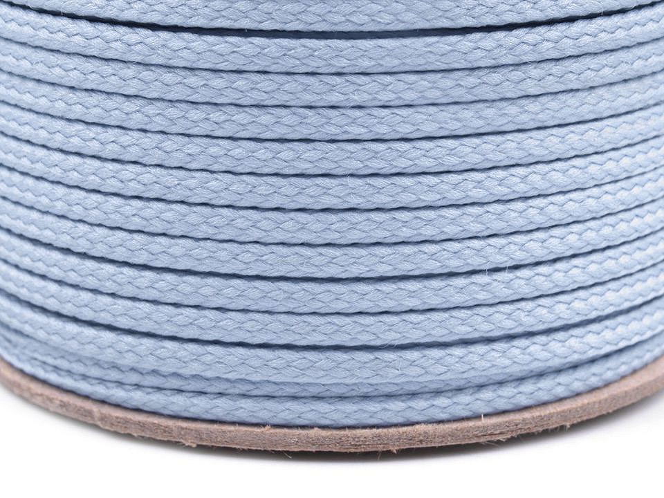 Șnur poliester PES, Ø4 mm (rola 100 m) - albastru deschis Șnur poliester PES, Ø4 mm (rola 100 m) - albastru deschis