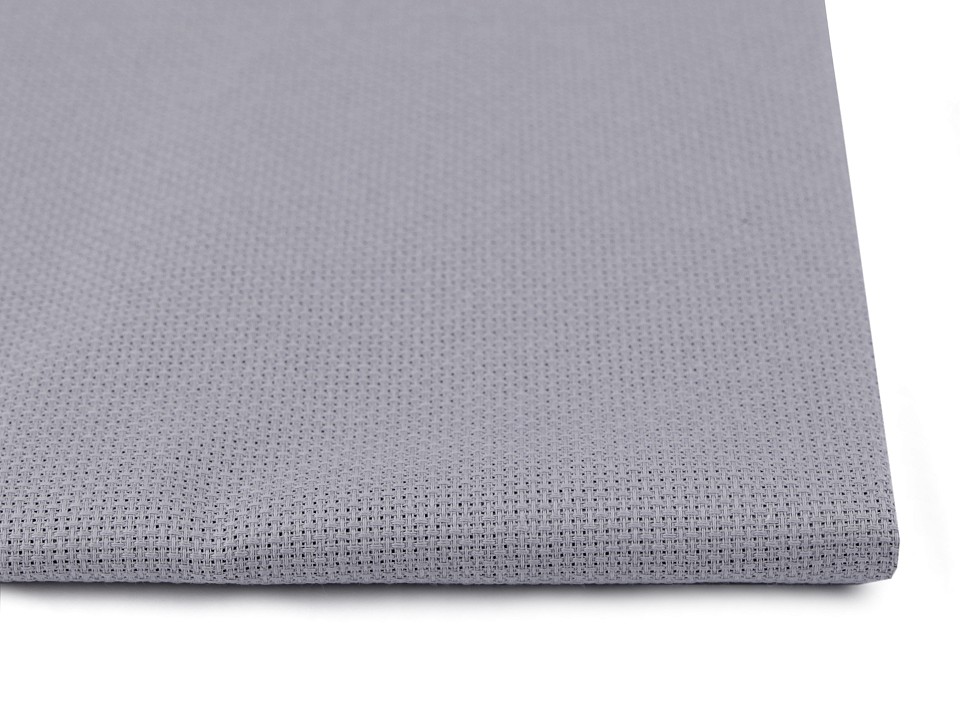 Țesătură broderie Kanava la metru, lățime 140 cm, 54 ochiuri - gri Țesătură broderie Kanava la metru, lățime 140 cm, 54 ochiuri - gri