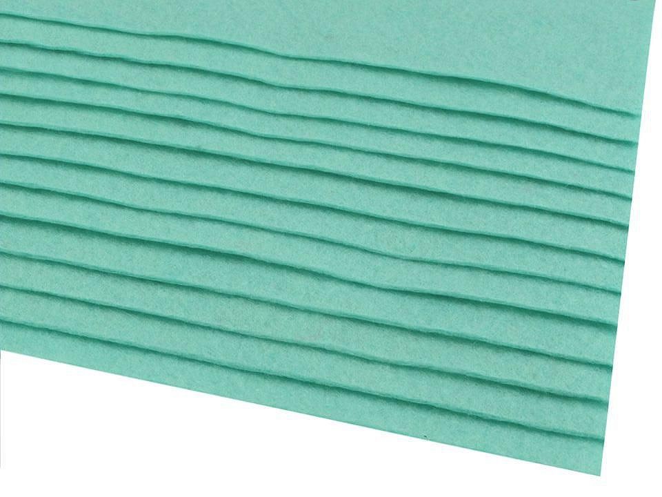 Coli fetru, 20x30 cm, 166 g / m², 2 bucati - turcoaz verde Coli fetru, 20x30 cm, 166 g / m², 2 bucati - turcoaz verde