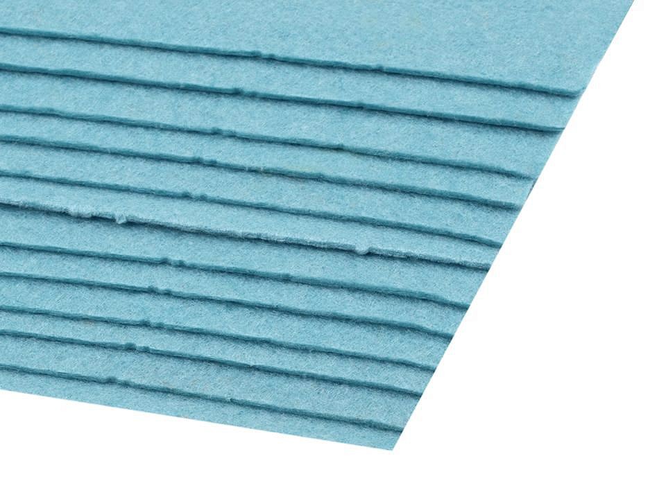 Coli fetru, 20x30 cm, 300 g / m², 2 bucati - bleu nu-mă-uita Coli fetru, 20x30 cm, 300 g / m², 2 bucati - bleu nu-mă-uita