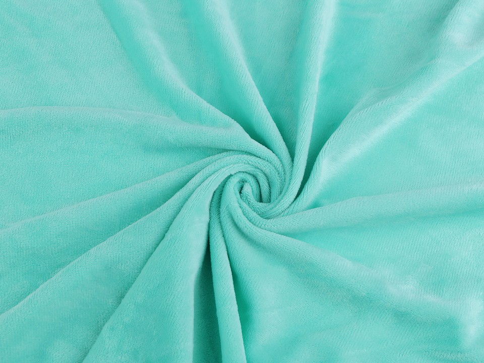 Micropluș / Soft Fleece Minky, la metru - mentă Micropluș / Soft Fleece Minky, la metru - mentă