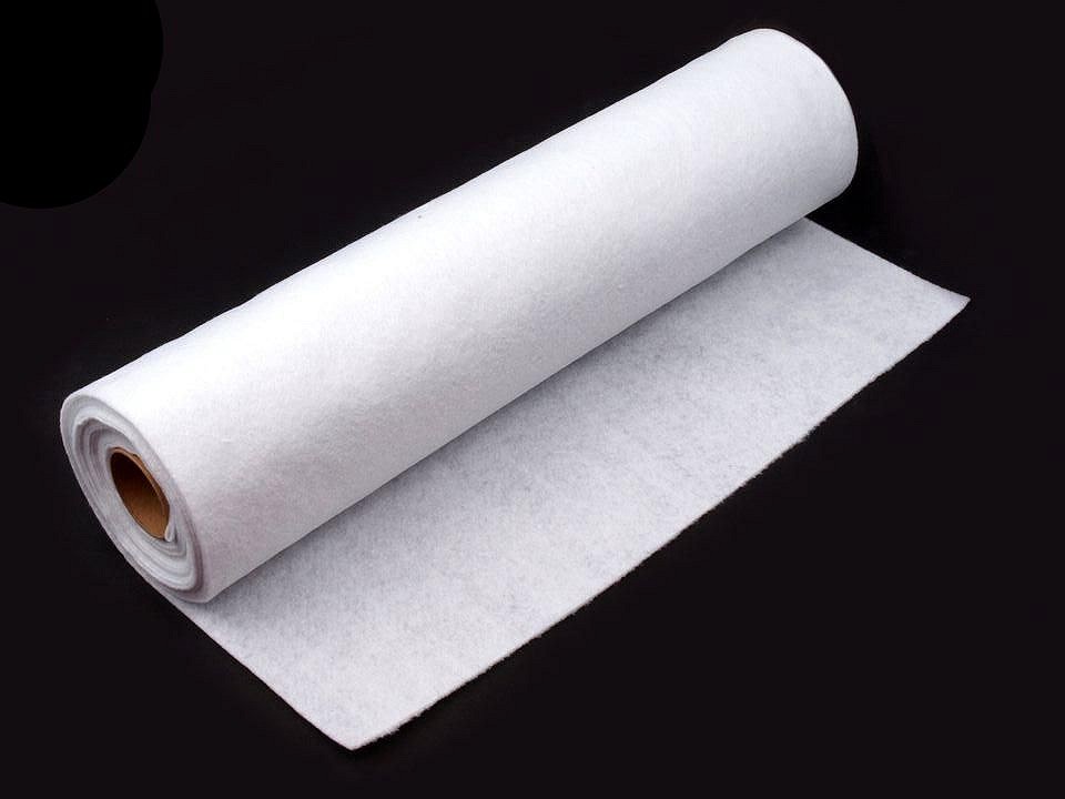 Rolă fetru, lățime 41 cm x 5 m - alb Rolă fetru, lățime 41 cm x 5 m - alb