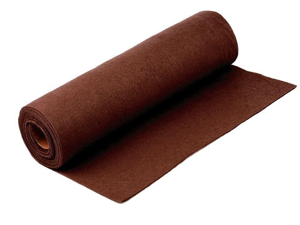 Rolă fetru, lățime 41 cm x 5 m - maro închis Rolă fetru, lățime 41 cm x 5 m - maro închis