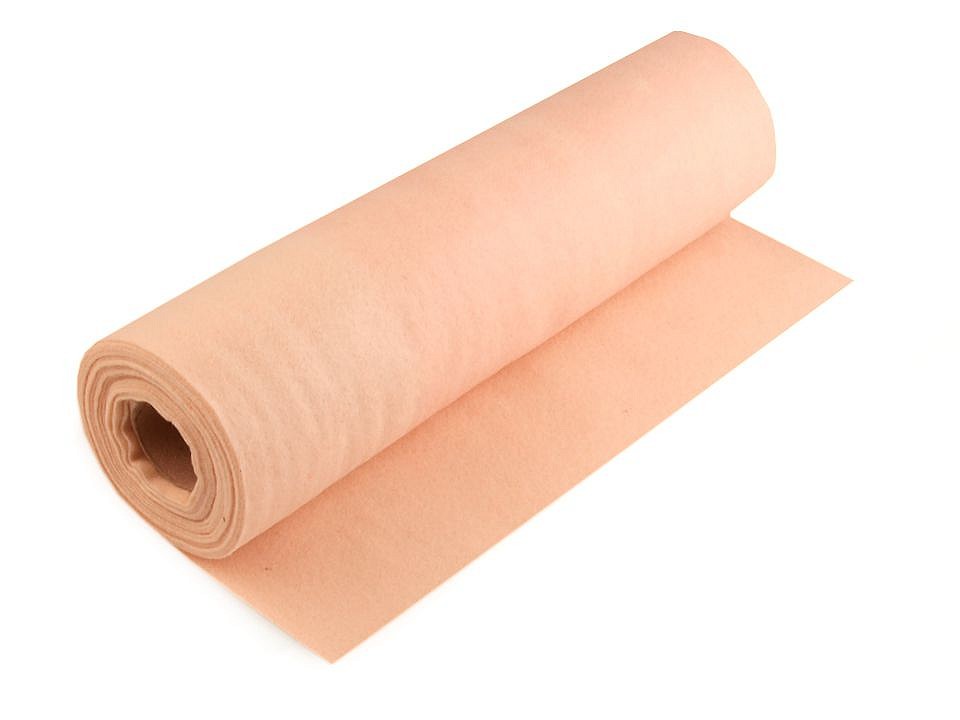 Rolă fetru, lățime 41 cm x 5 m - piersică deschisă Rolă fetru, lățime 41 cm x 5 m - piersică deschisă