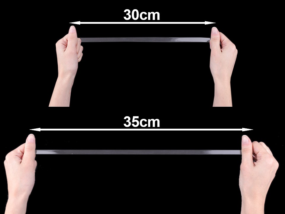 Elastic siliconic, lățime 10 mm (card 20 m) - transparent Elastic siliconic, lățime 10 mm (card 20 m) - transparent