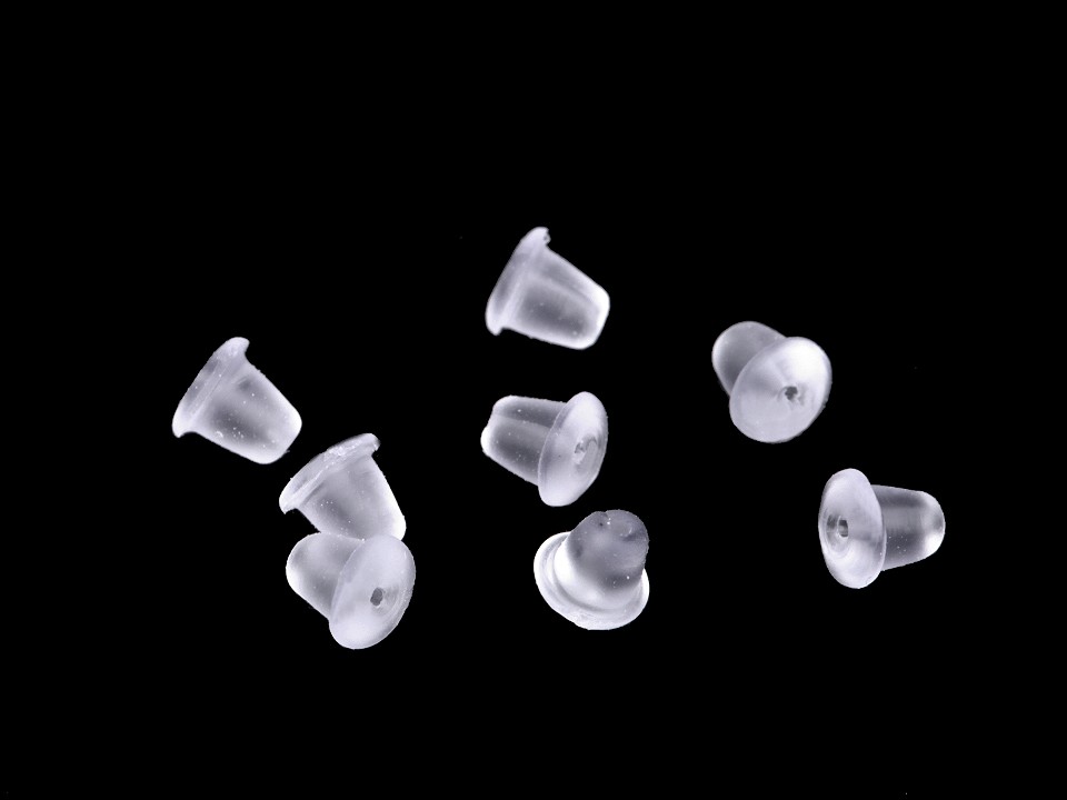 Opritor cercei, 3x5 mm, transparent, 5 g