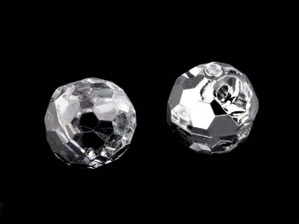 Nasturi Crystal, Ø10 mm, argintiu, 20 buc.