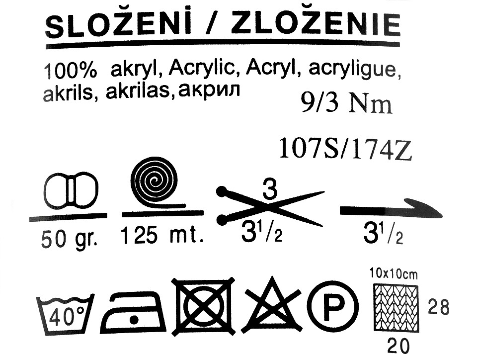 Fir de tricotat Klasik, 50 g - galben vanilie Fir de tricotat Klasik, 50 g - galben vanilie